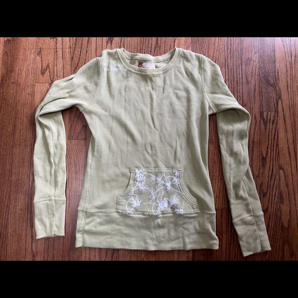 Long Sleeve Green Thermal Top